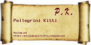 Pellegrini Kitti névjegykártya